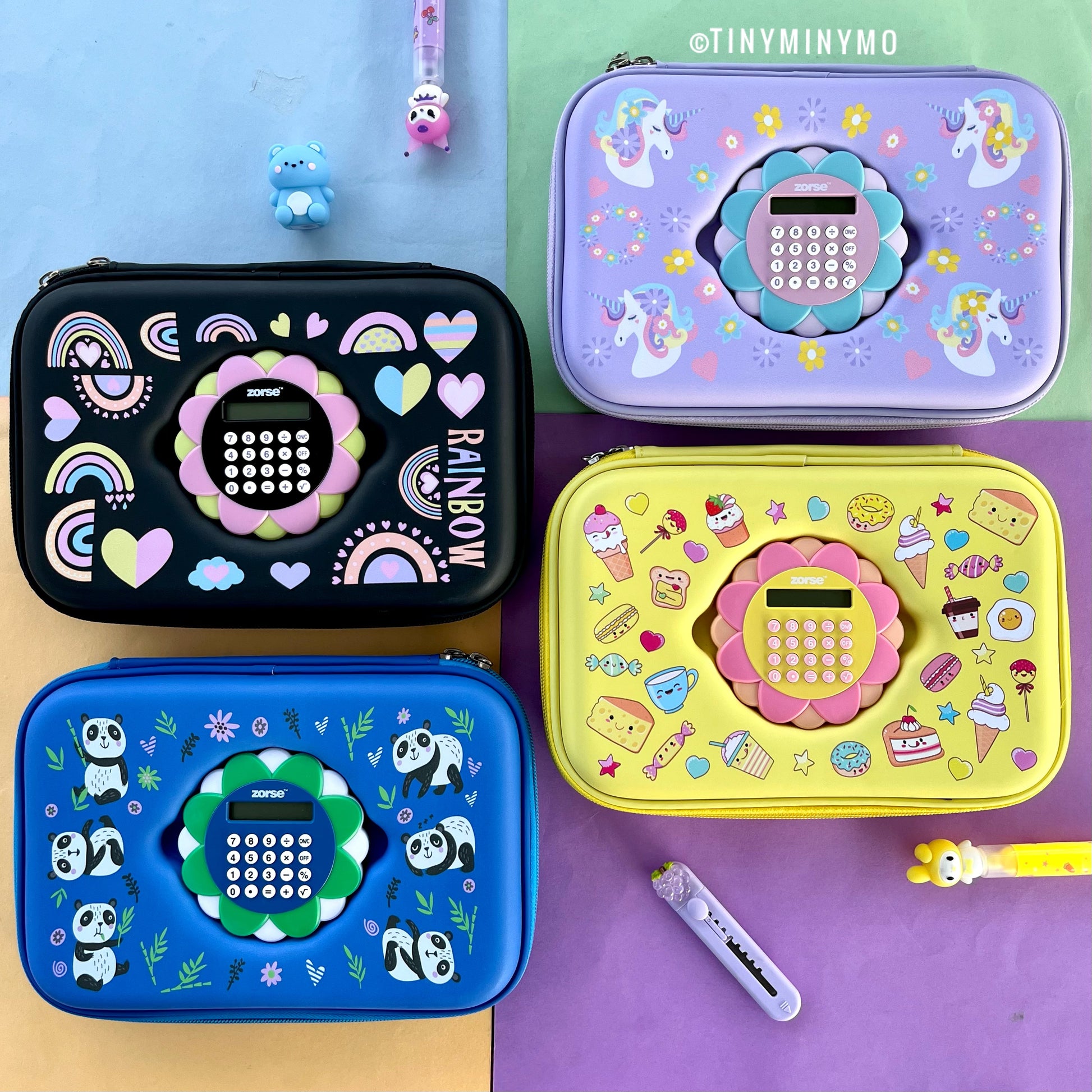 Kawaii Smiggle Pouch with Calculator - Tinyminymo