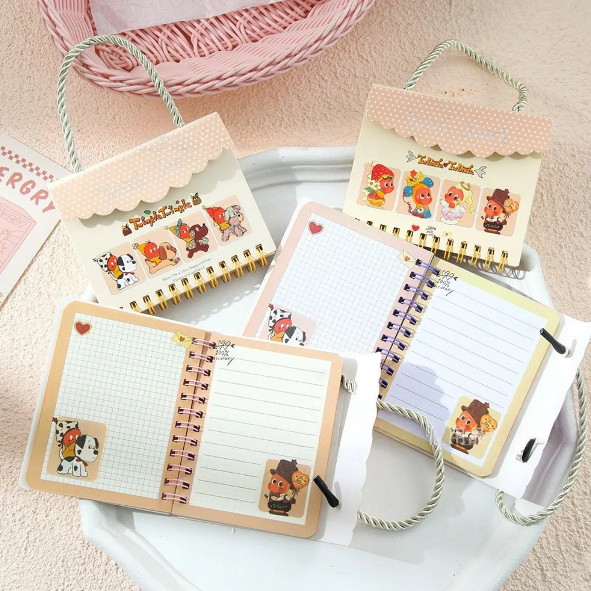 Twinkle Twinkle Kawaii Spiral Notebooks - Tinyminymo