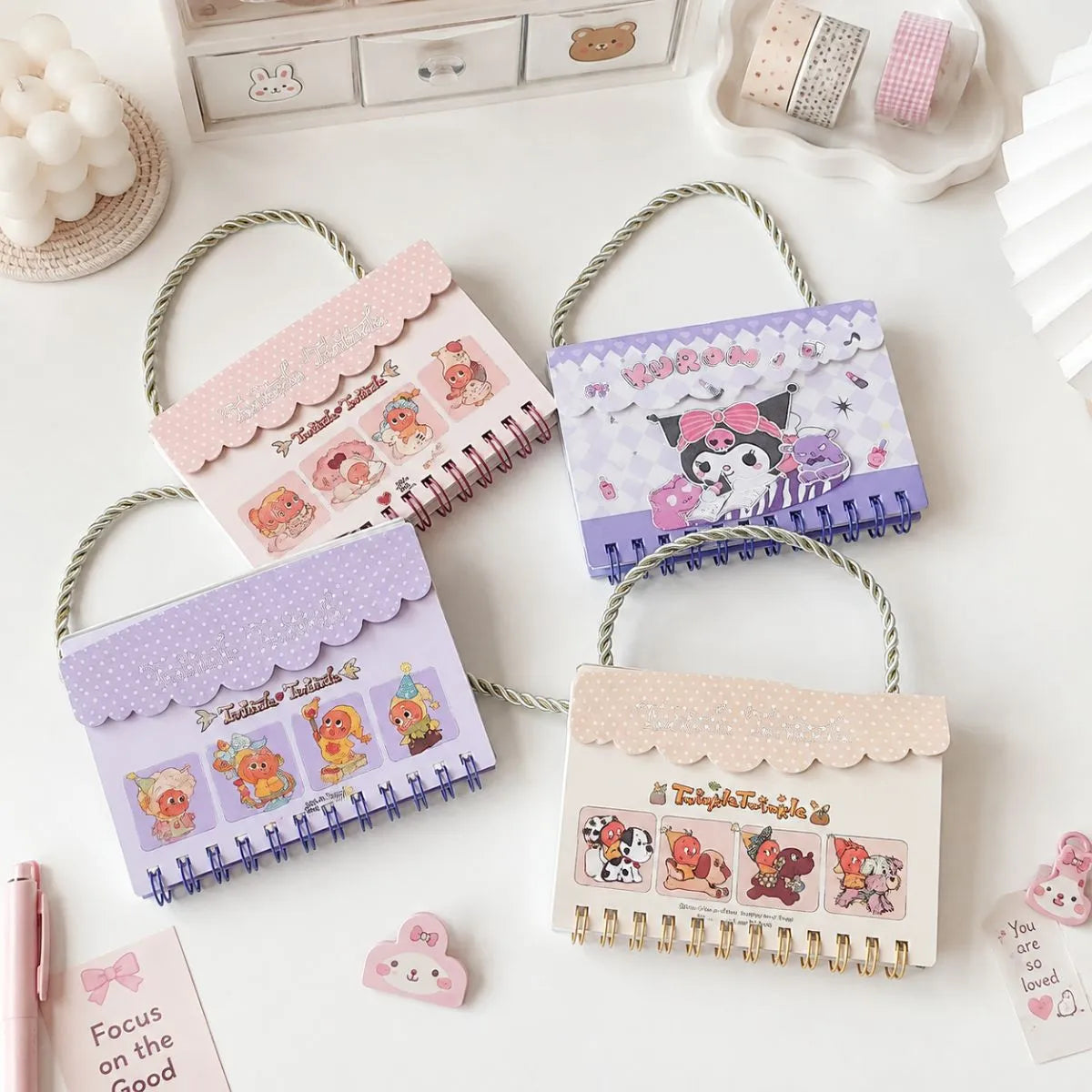 All Designs of Kawaii Spiral Notebook - Tinyminymo