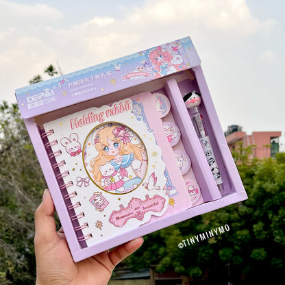 Kawaii Spiral Notebook with Pen Set - Tinyminymo