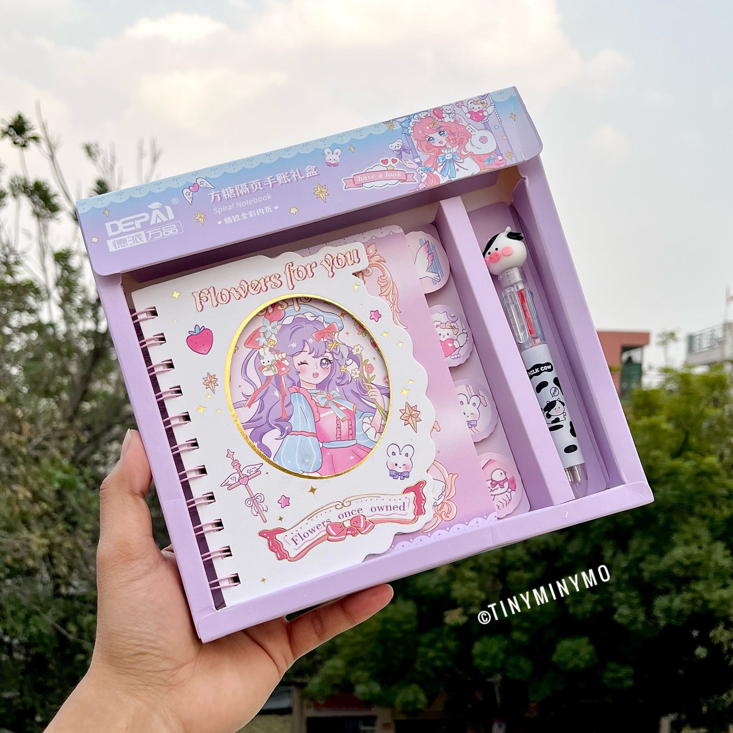 Kawaii Spiral Notebook with Pen Set - Tinyminymo