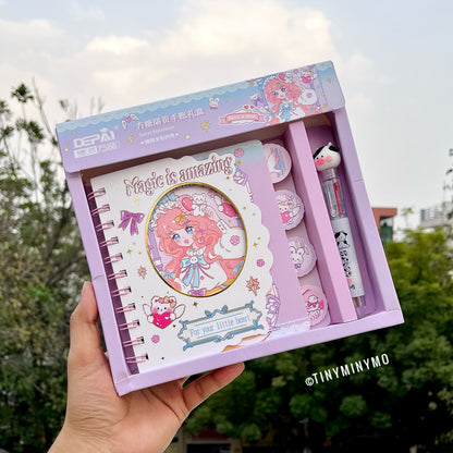 Kawaii Spiral Notebook with Pen Set - Tinyminymo