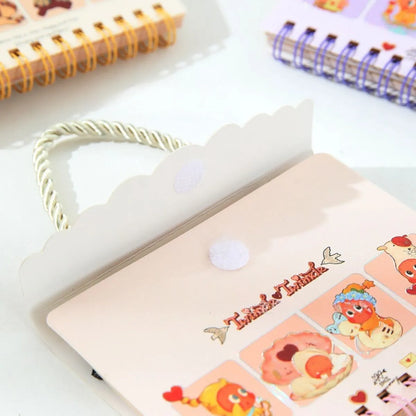 Kawaii Spiral Notebook with Velcro - Tinyminymo