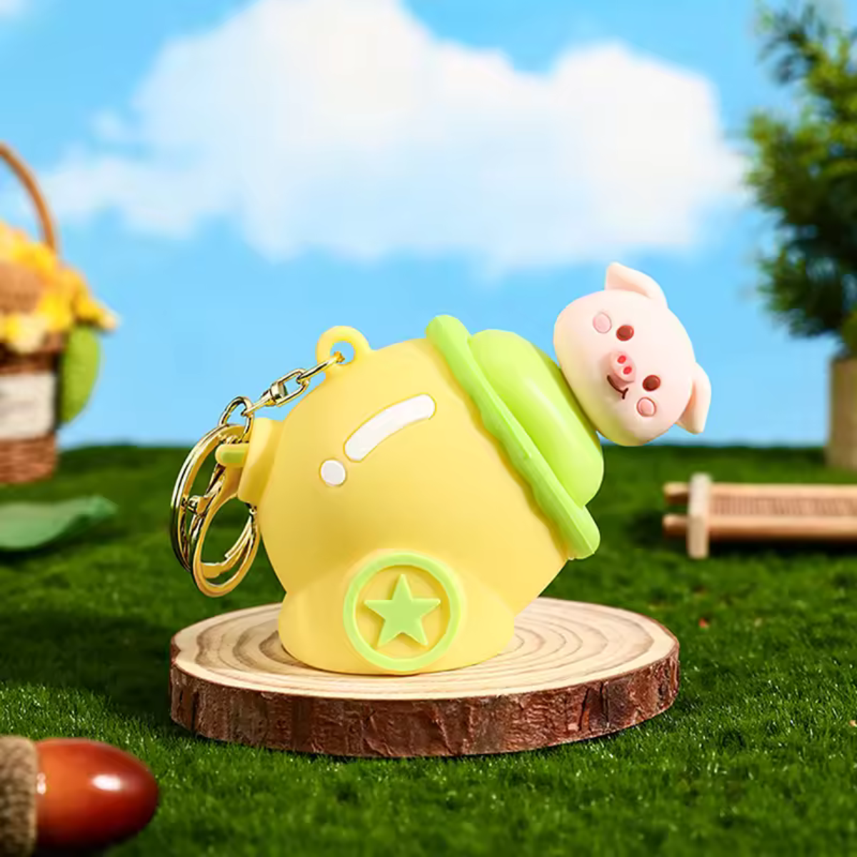 Piggy Squeeze Keychain - Tinyminymo