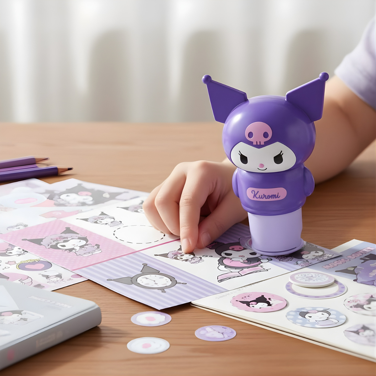 Cute Kuromi Character Sticker Stamp - Tinyminymo