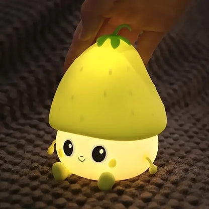 Kawaii Strawberry Mini Night Light - Tinyminymo