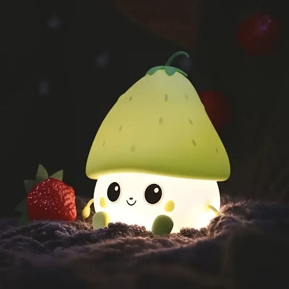 Kawaii Strawberry Mini Night Light - Tinyminymo