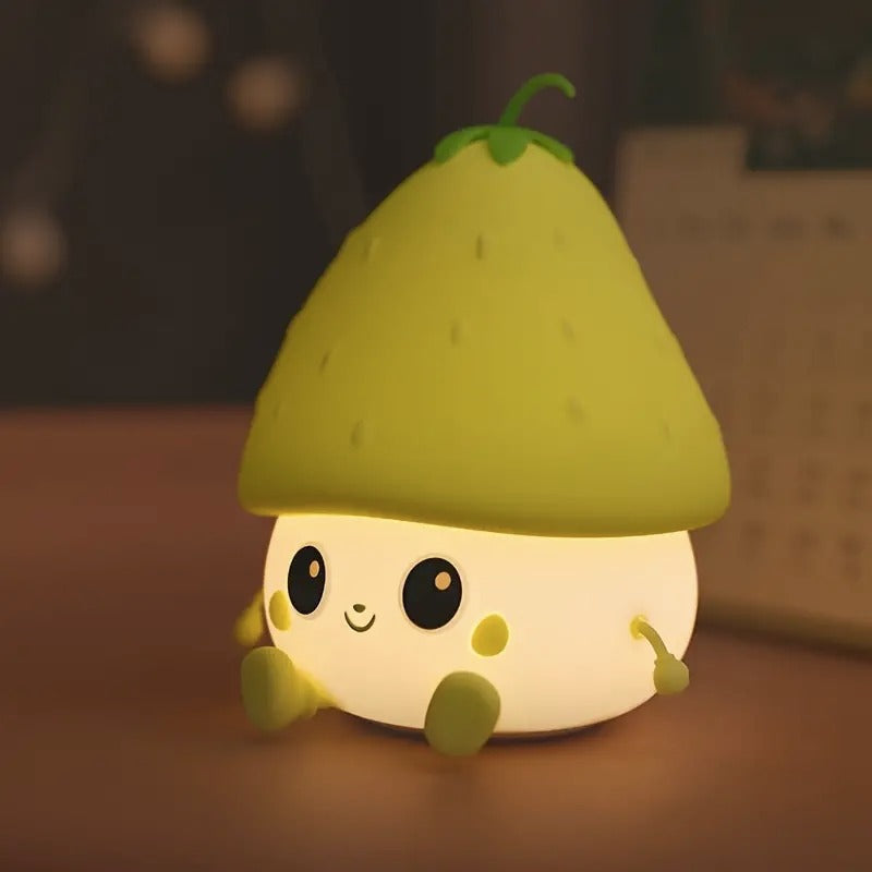 Kawaii Strawberry Mini Night Light - Tinyminymo