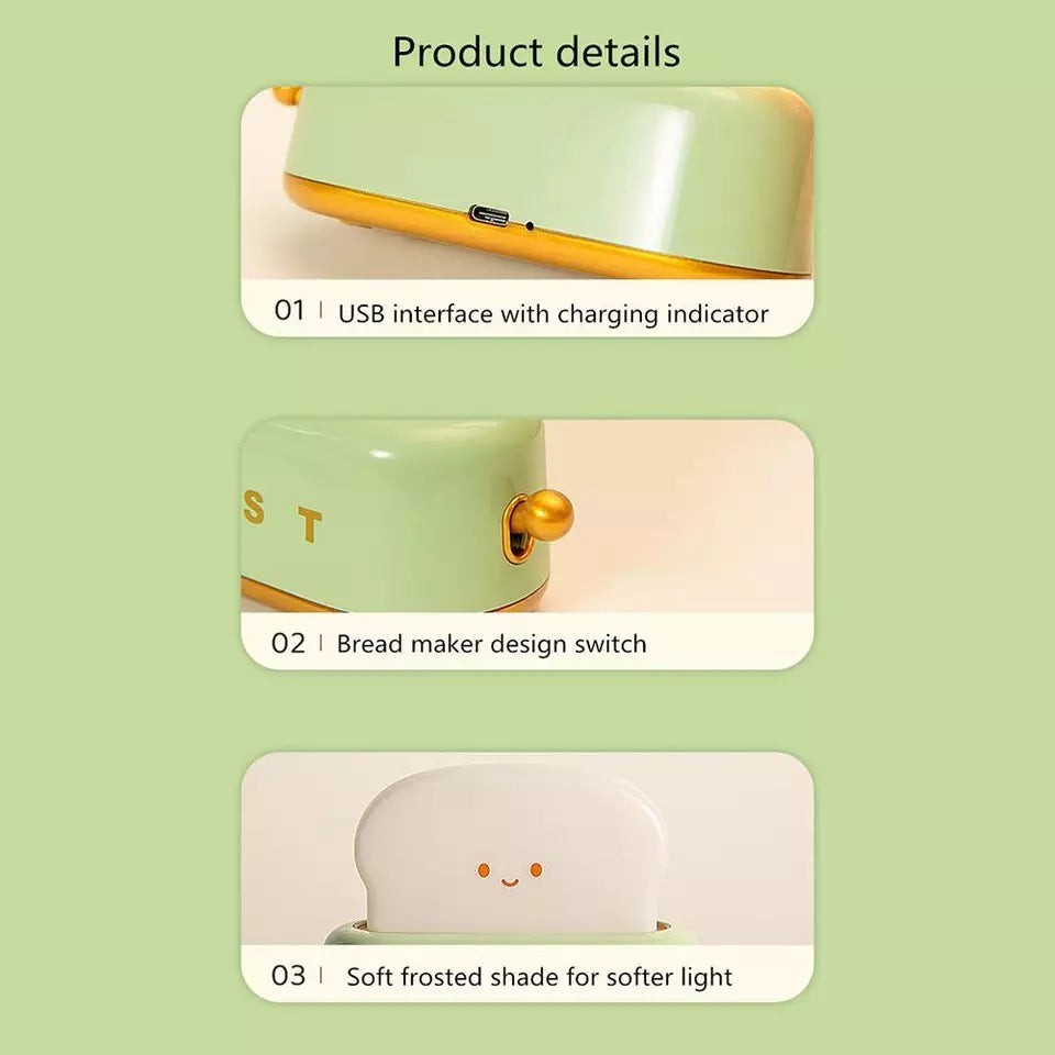 Kawaii Toast Night Light - Tinyminymo