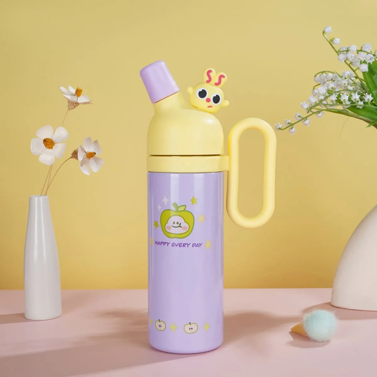 Yellow Kawaii Vacuum Cup - Tinyminymo