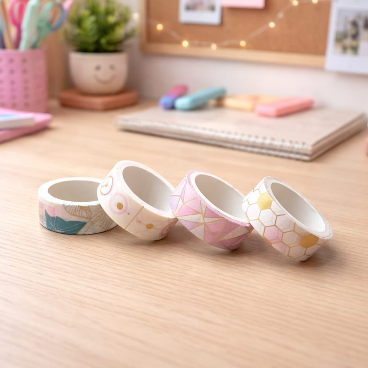 Four Rolls of Decorative Tape with Different Patterns - Tinyminymo