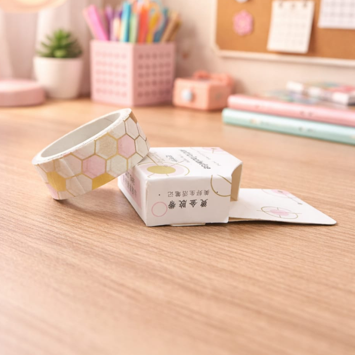 Small Hexagonal Tape Design with a Box - Tinyminymo 