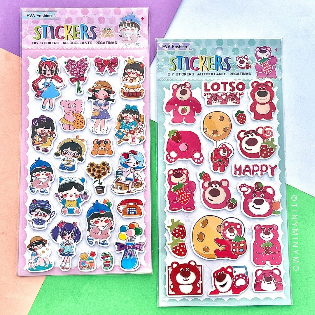 Kids 3D Stickers - Tinyminymo
