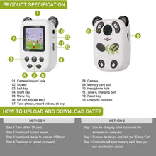 Load image into Gallery viewer, Product specification Chart for a Kids Digital Camera - Tinyminymo
