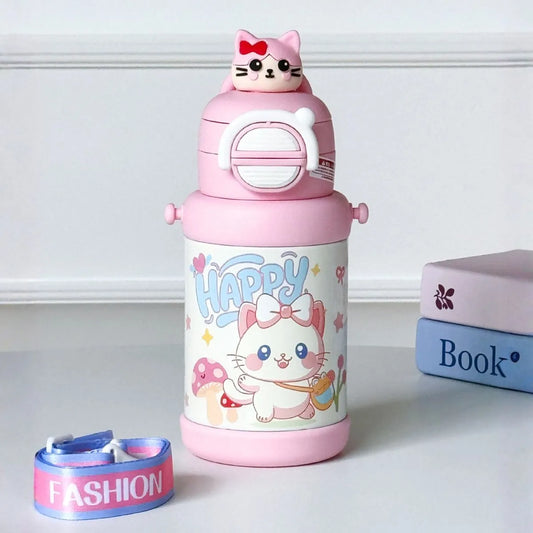 Kitty Insulated Kids Water Bottle - Tinyminymo
