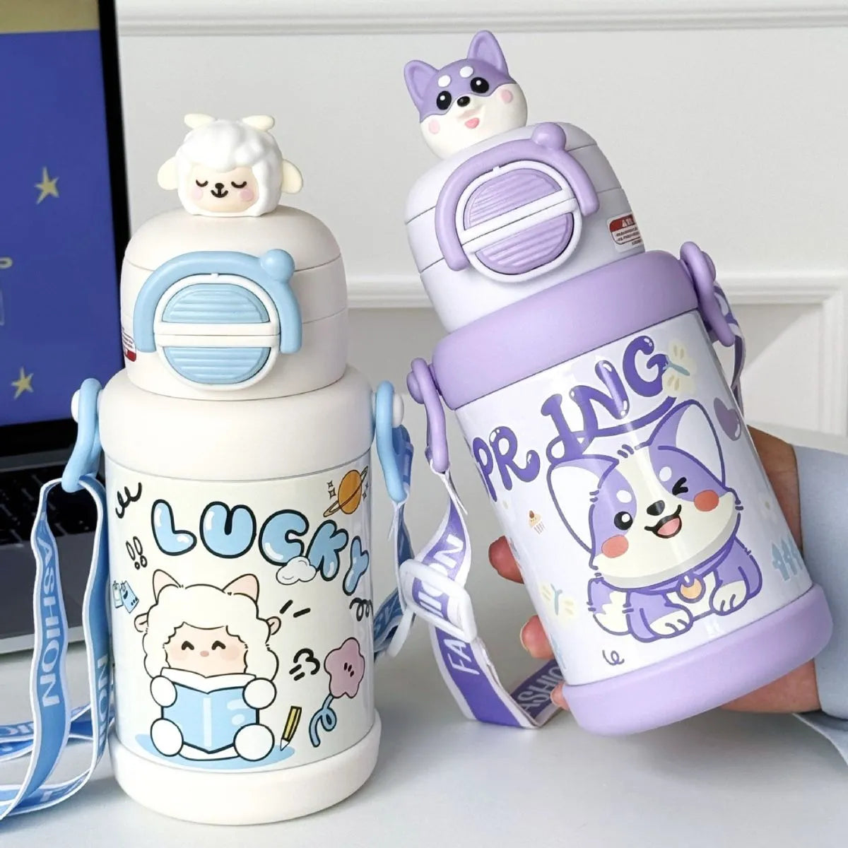 Two Designs of Kids Insulated Bottles - Tinyminymo
