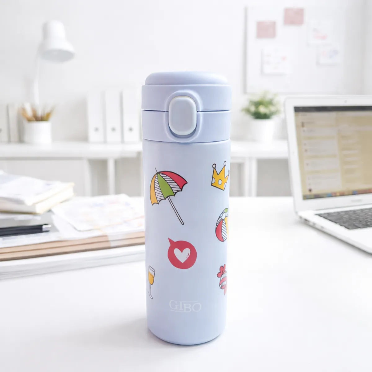 Blue Color Insulated Bottle - Tinyminymo