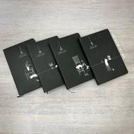 4 Variants of Kitty Black Page Notebook - Tinyminymo