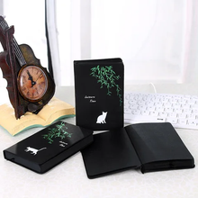 Load image into Gallery viewer, Kitty Black Page Notebook - Tinyminymo
