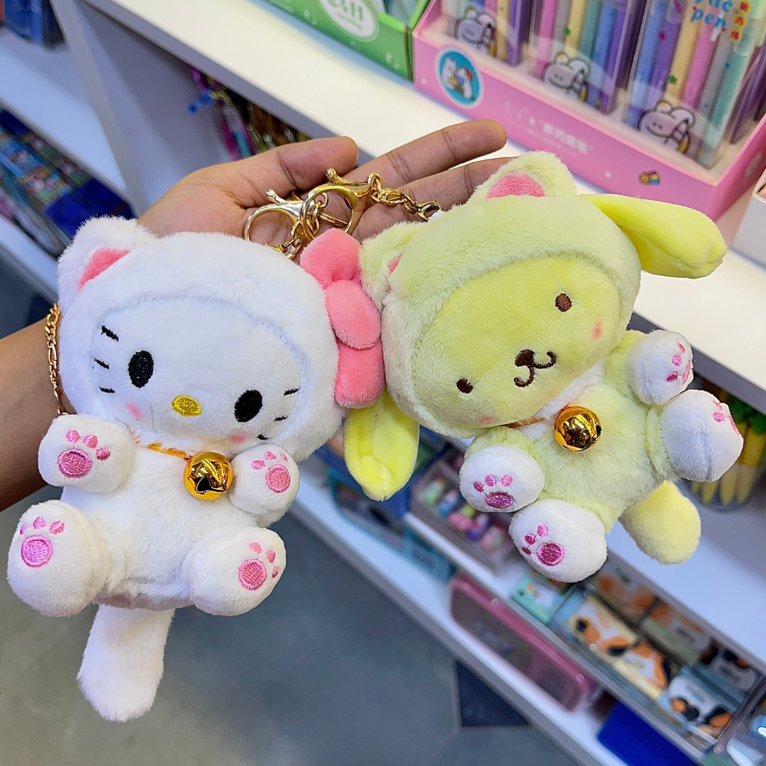 Two Kitty Cosplay Sanrio Plush Keychain -  Tinyminymo