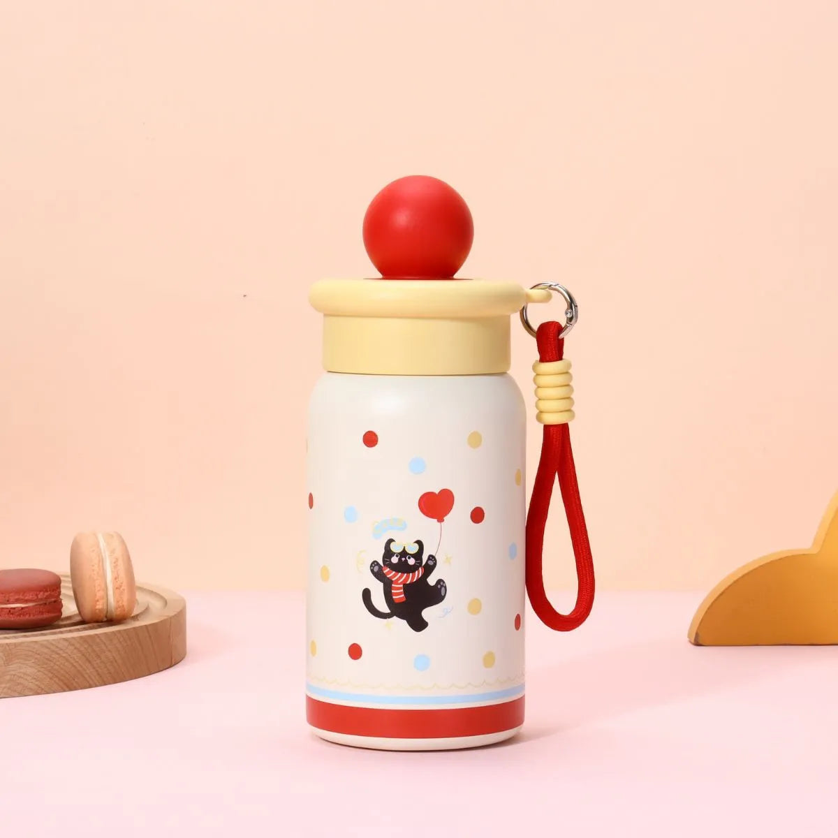 Red Color Korean Anti Slip Sipper Bottle - Tinyminymo