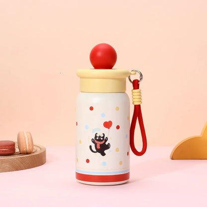 Red Color Korean Anti Slip Sipper Bottle - Tinyminymo