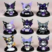Set of Nine Kuromi Action Figure - Tinyminymo