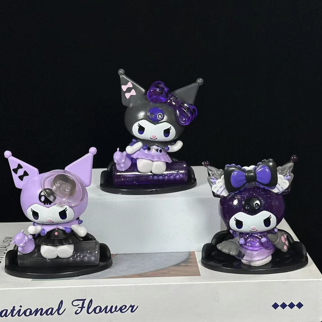 Three Designs of Kuromi Action Figure - Tinyminymo