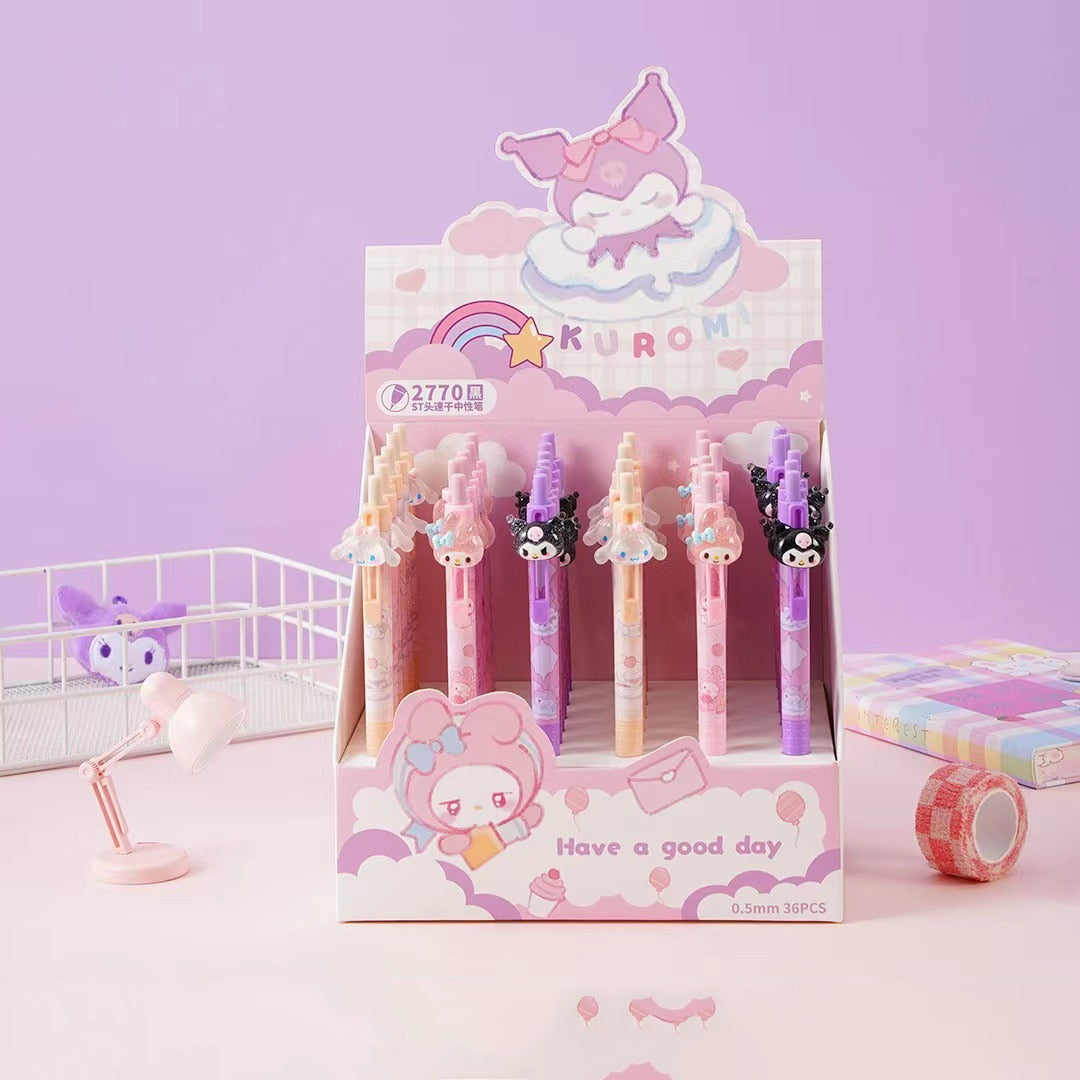 Kuromi Charm Gel Pen - Tinyminymo