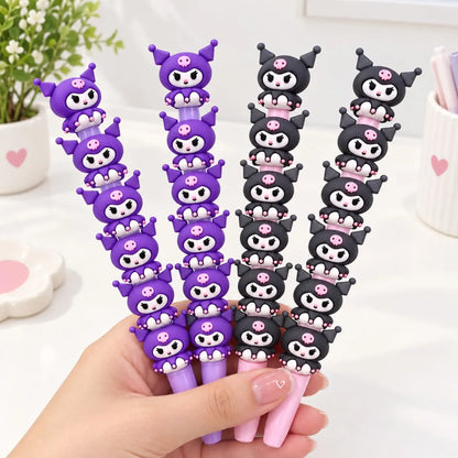 Purple and Black Kuromi Gel Pens - Tinyminymo