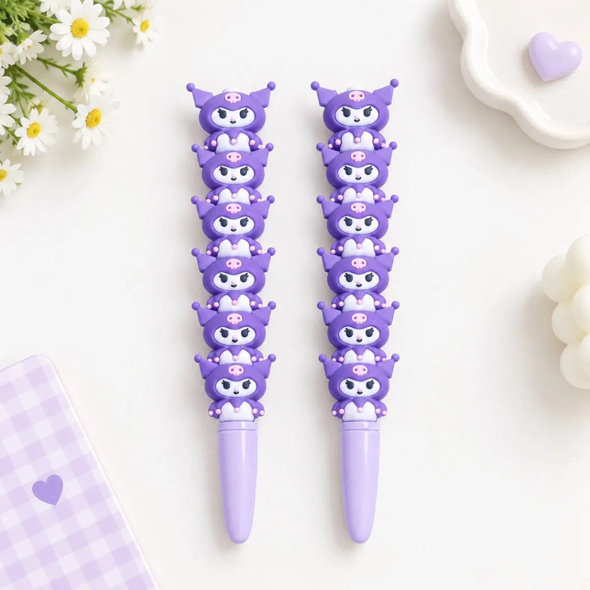 Purple Kuromi Gel Pens - Tinyminymo