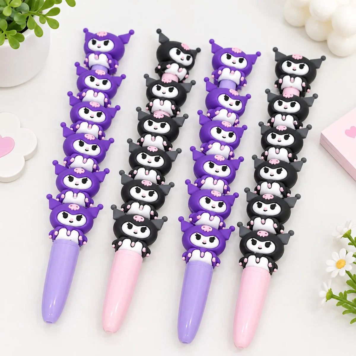 Four Kuromi Gel Pens - Tinyminymo
