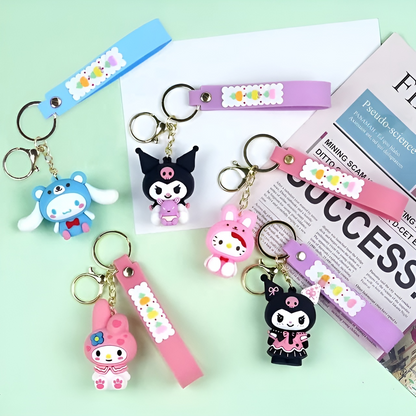 Kuromi Kawaii 3D Keychain - Tinyminymo