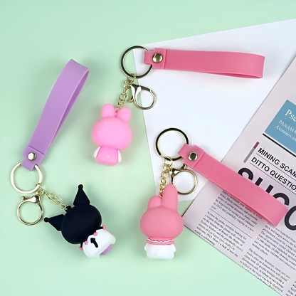 Kuromi Kawaii 3D Keychain - Tinyminymo