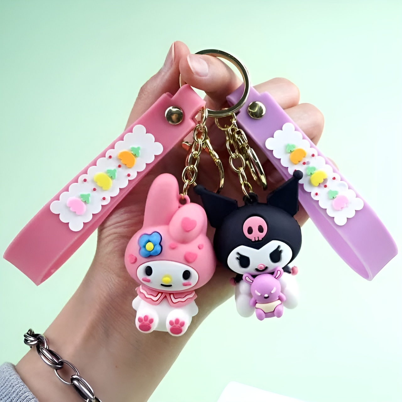 Kuromi Kawaii 3D Keychain - Tinyminymo