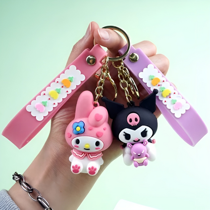 Kuromi Kawaii 3D Keychain - Tinyminymo