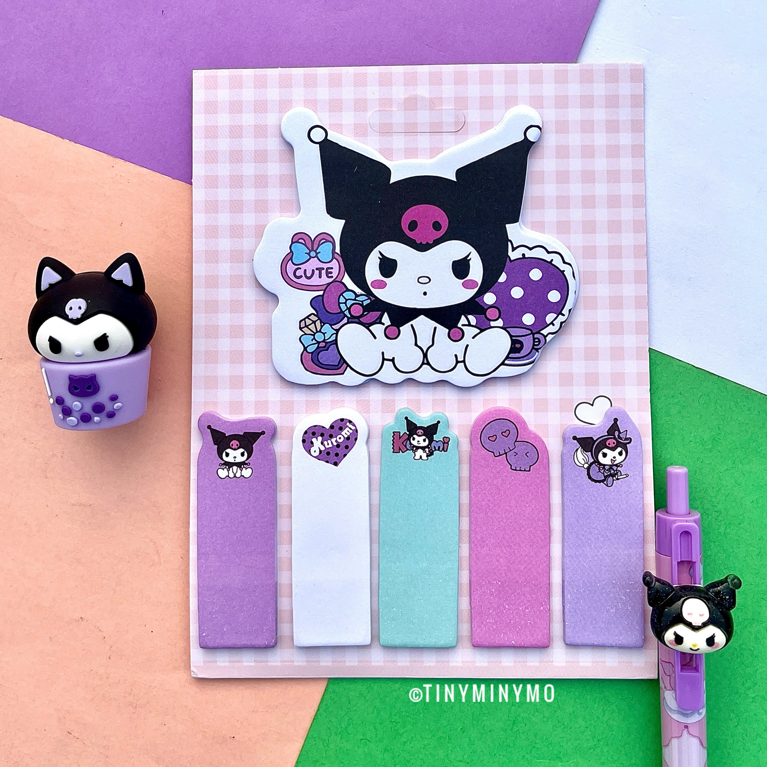 Kuromi Sticky Note Set - Tinyminymo