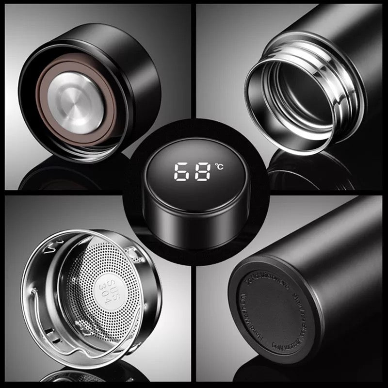 LED Temperature Display Insulated Vacuum Flask - Tinyminymo