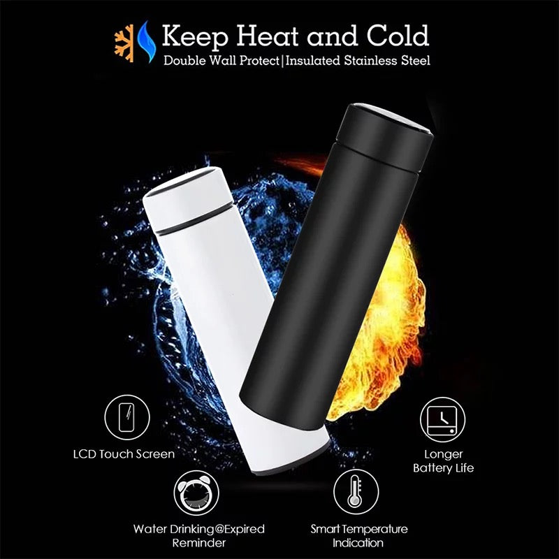 LED Temperature Display Insulated Vacuum Flask - Tinyminymo