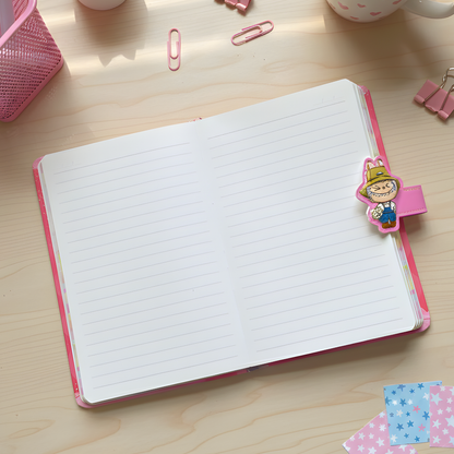 Open Labubu Diary with a Labubu Snaplock - Tinyminymo 