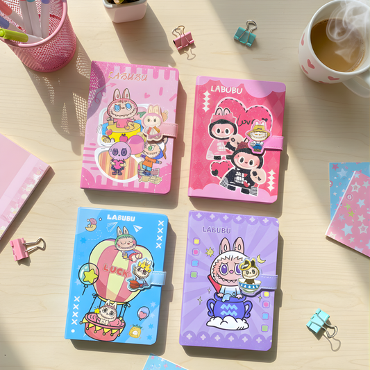 Four Colorful Variants of Labubu Diary - Tinyminymo