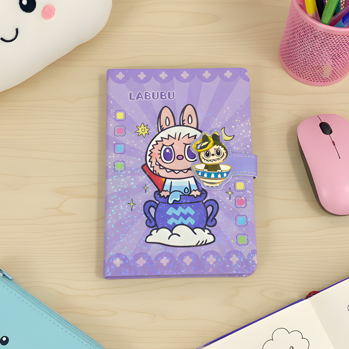 Purple Color Diary in Labubu Design - Tinyminymo