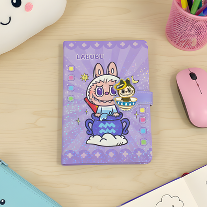 Purple Color Diary in Labubu Design - Tinyminymo