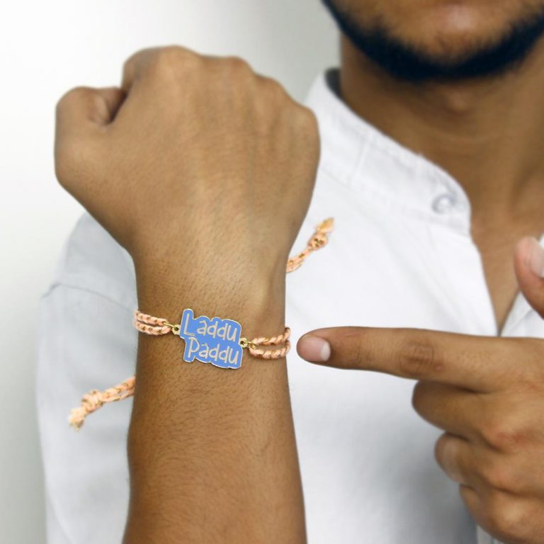 Laddu Paddu Metal Rakhi - Tinyminymo 