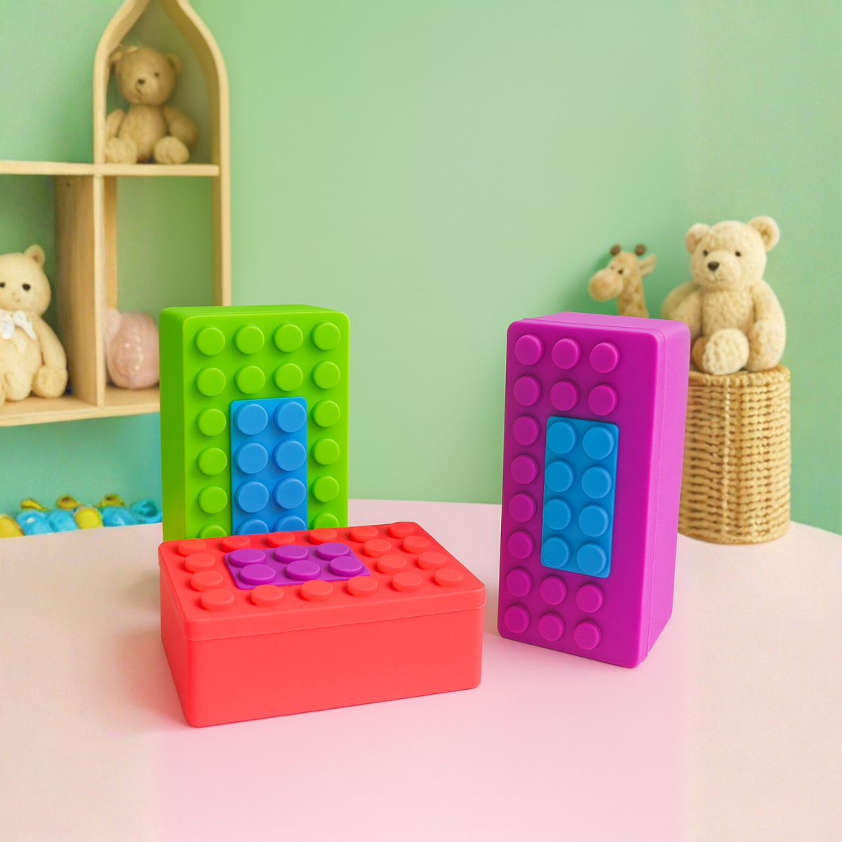 Colorful Lego Tape Dispensers - Tinyminymo