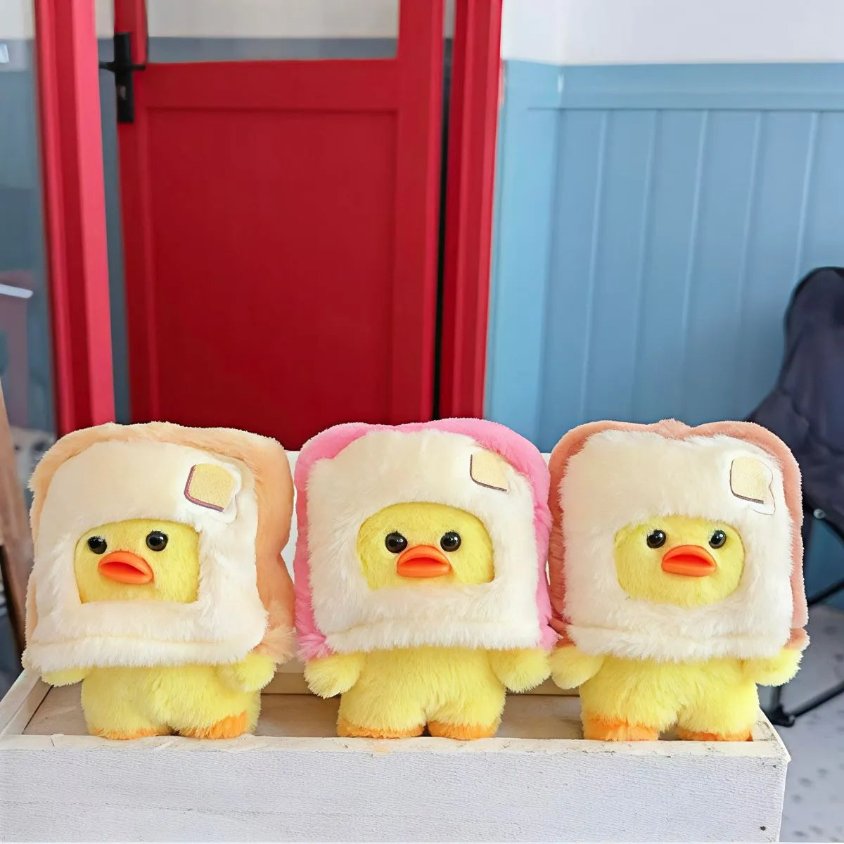 Three Lovely Colors of Duck Plush Keychains - Tinyminymo