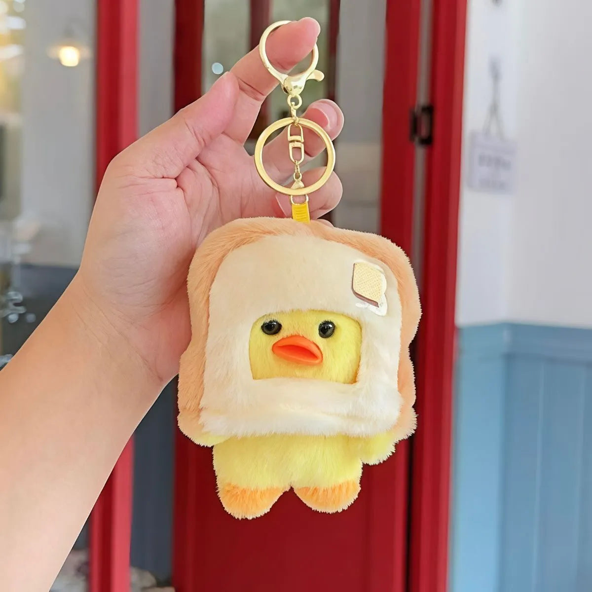 Beige Color Duck Keychain - Tinyminymo 