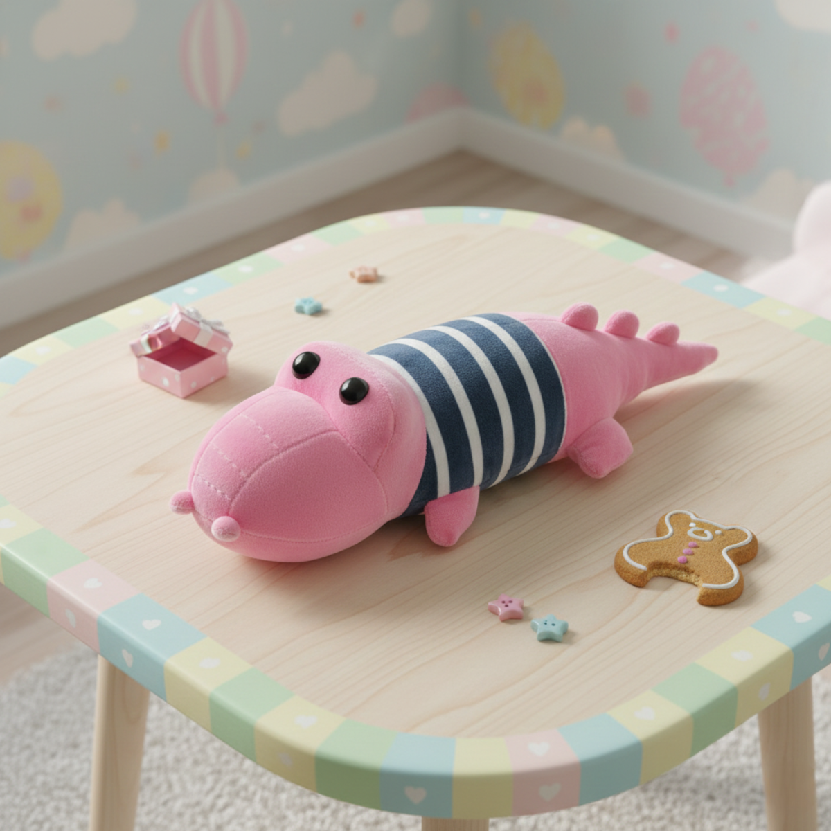 Pink Color Crocodile Soft Toy - Tinyminymo