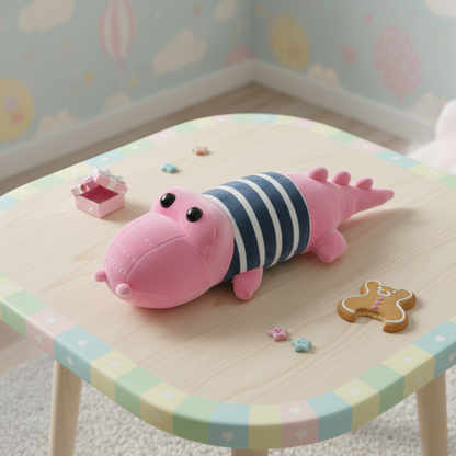 Pink Color Crocodile Soft Toy - Tinyminymo