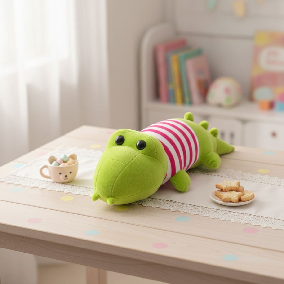 Little Crocodile Soft Toy in Green Color - Tinyminymo